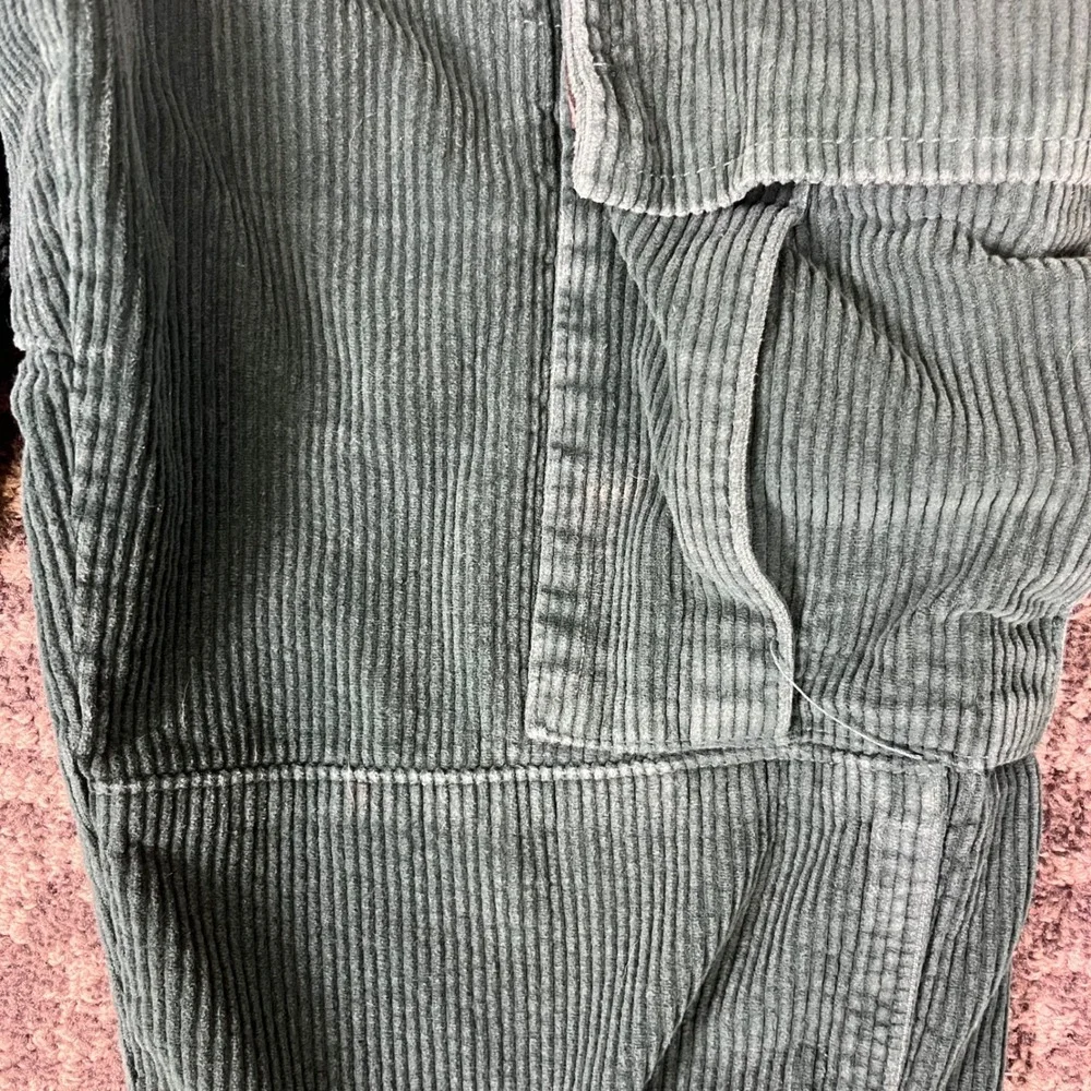 Empyre Relaxed Fit Corduroy Cargo‎ Pants Mens 28 Green Skate Streetwear Utility
